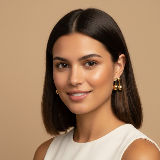 Aurelia Cherry Gold Earrings