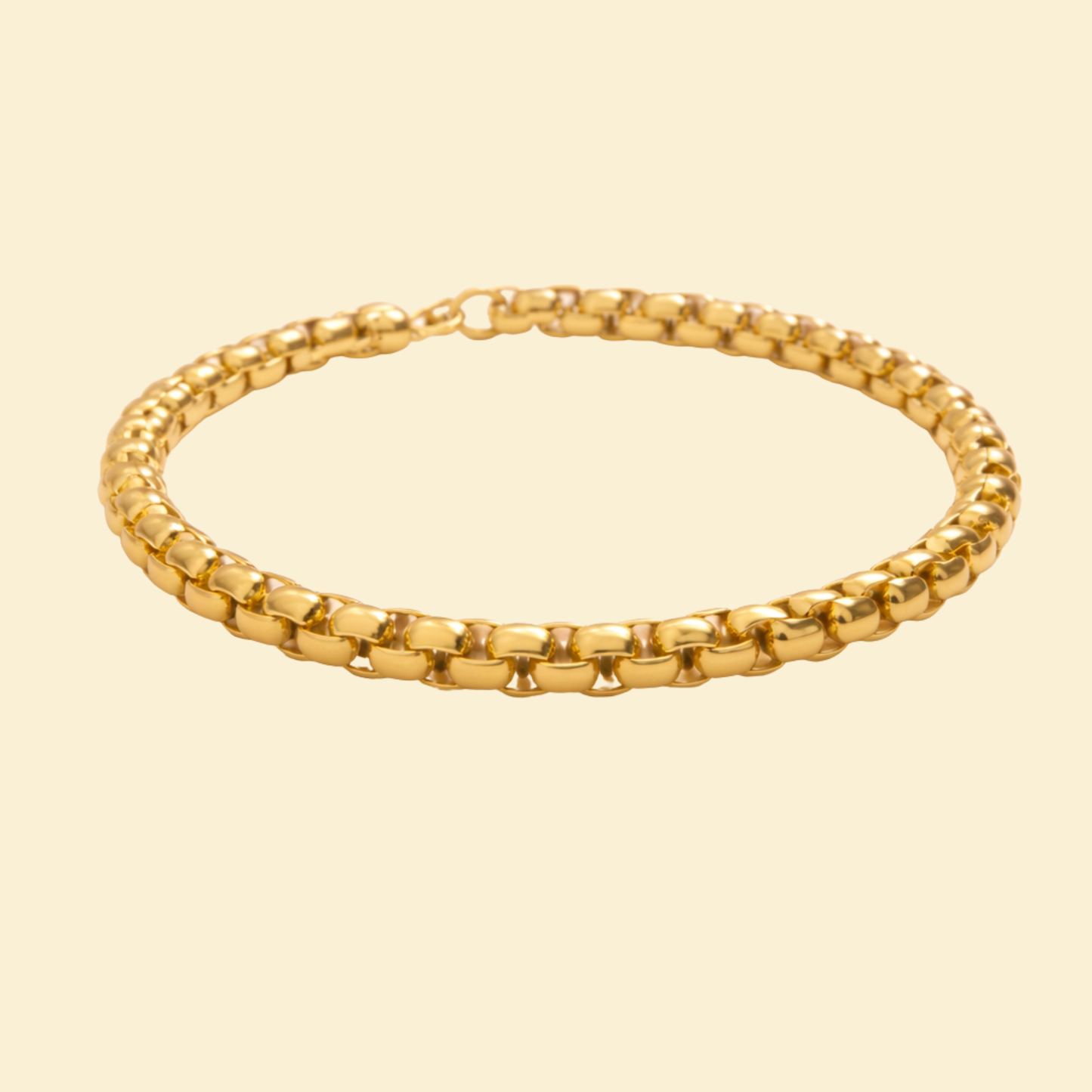 Men-18K Gold Plated Veloura Link Bracelet