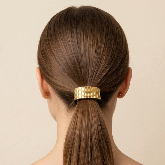 18k Gold Plated Luxe Spike Hair Tie