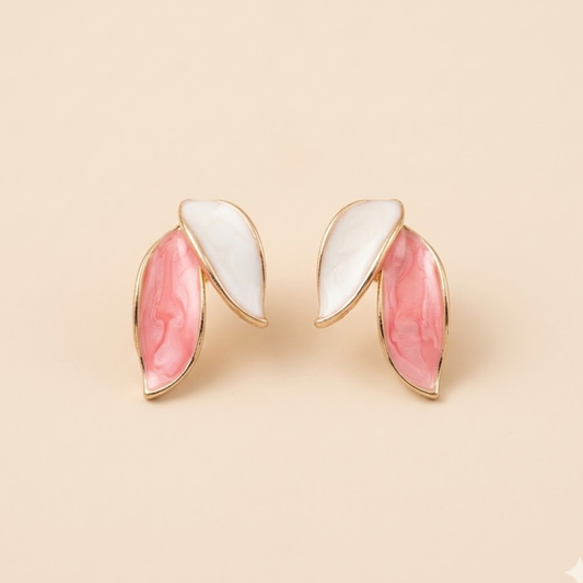 Blush Petal Duo Earrings