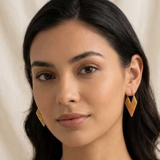 18K Gold Plated Secret Love Hoops Anti Tarnish Earring