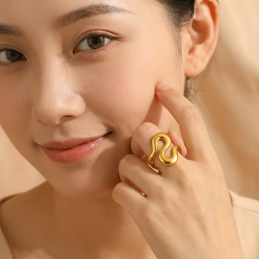 18k Gold Plated Promise Glow Ring