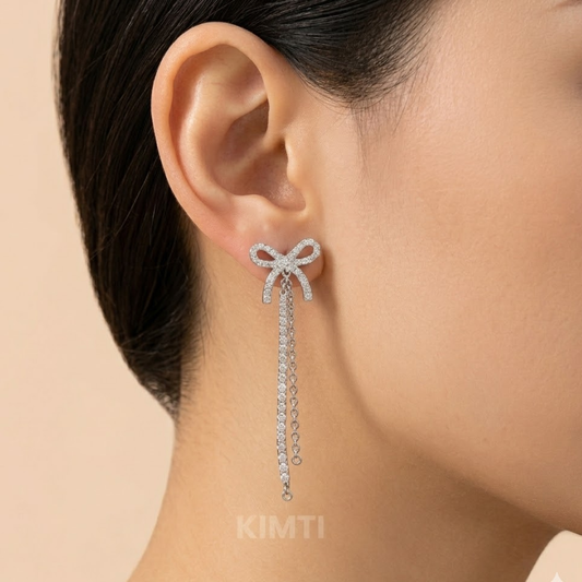 Sparkle Bowline Drop Earrings