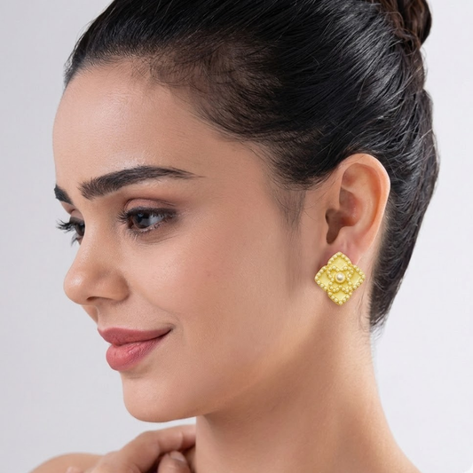 Ivory Bloom Studs