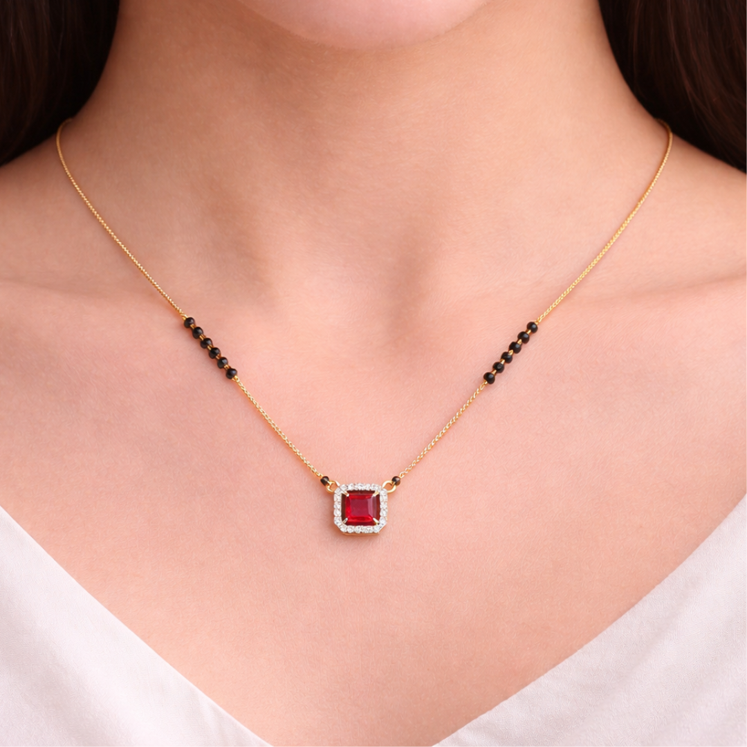 Ruby Glow Mangalsutra