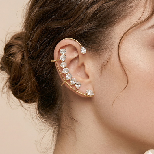 Golden Tone Ear Cuff Earring