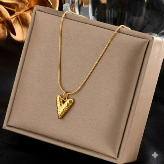 18k Gold Plated Golden Whisper Heart Pendant Necklace