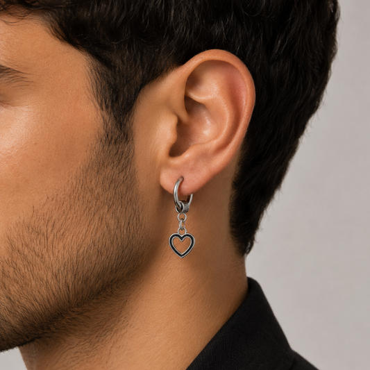 Men - Majestic Heart Earring