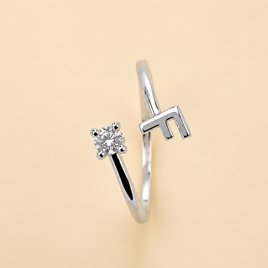 Premium F Monogram Adjustable Ring