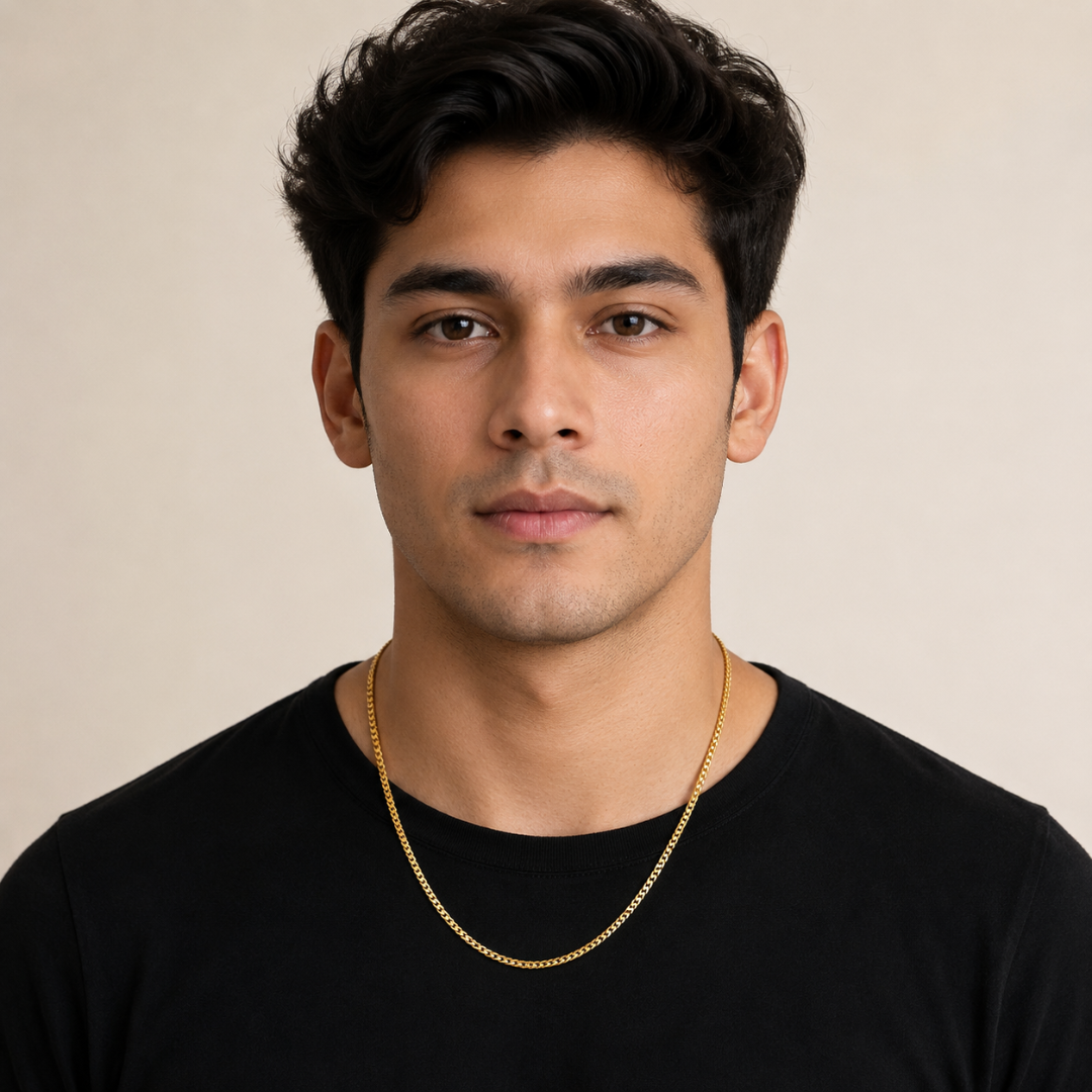 Men-18K Golden Plated Imperial Link Chain