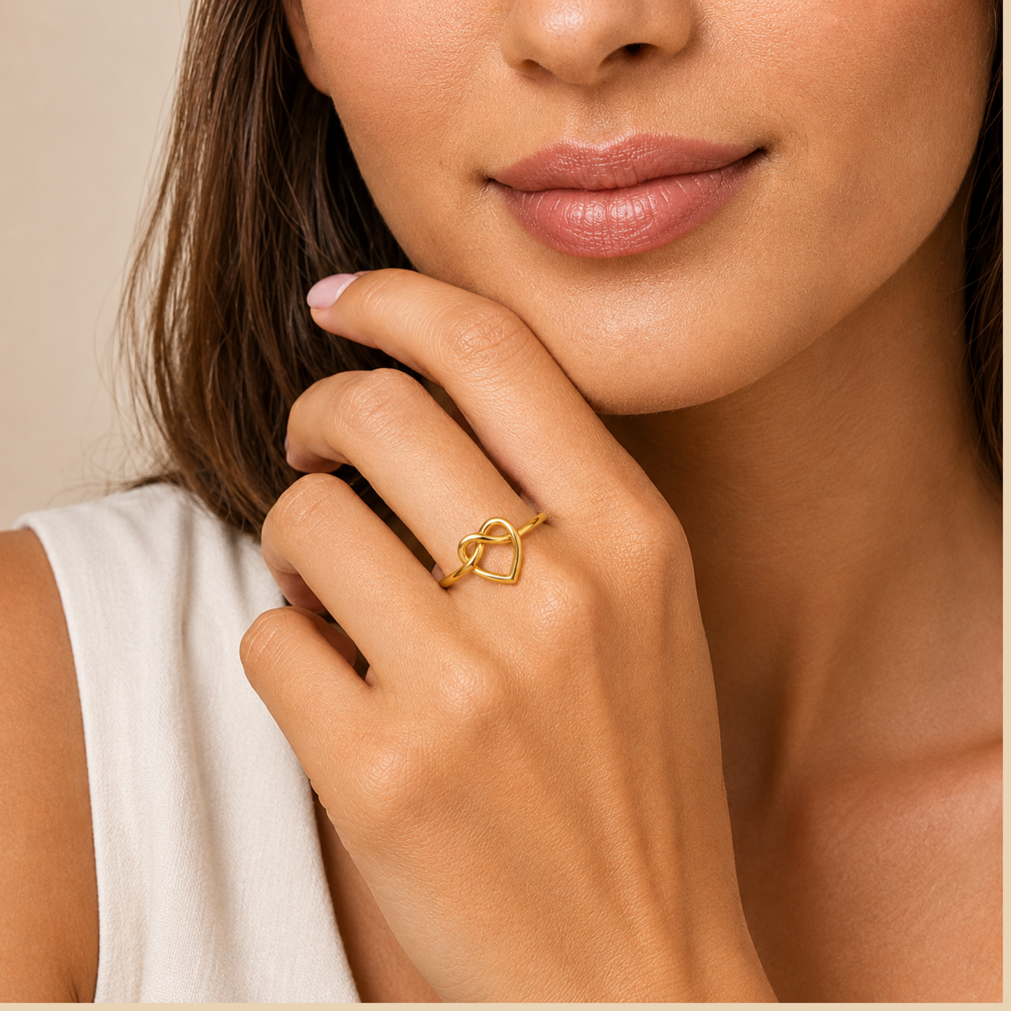 Golden Promise Heart Ring