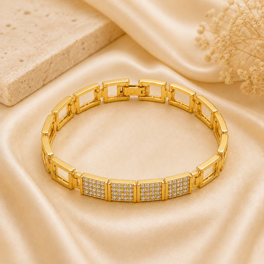 Men - Diamond Glow Link Bracelet
