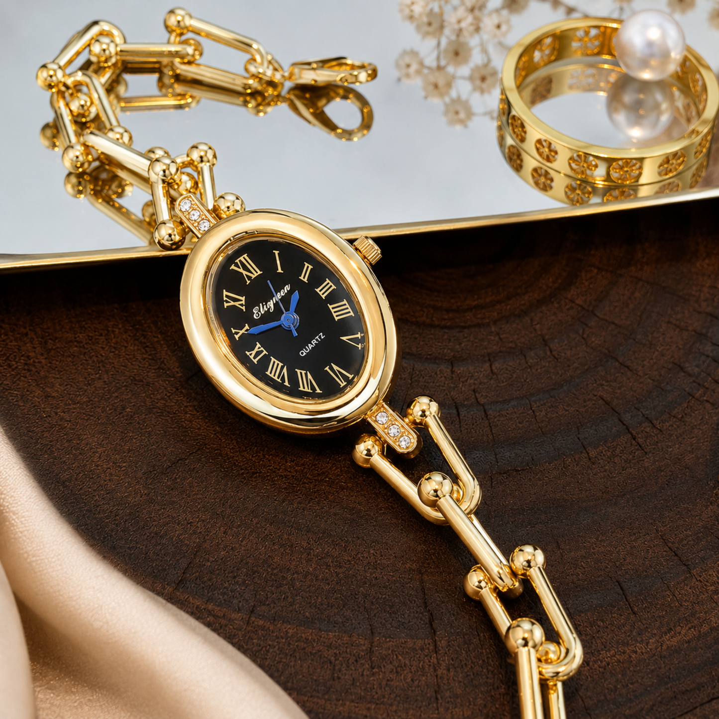 Opulent Roman Gold Watch