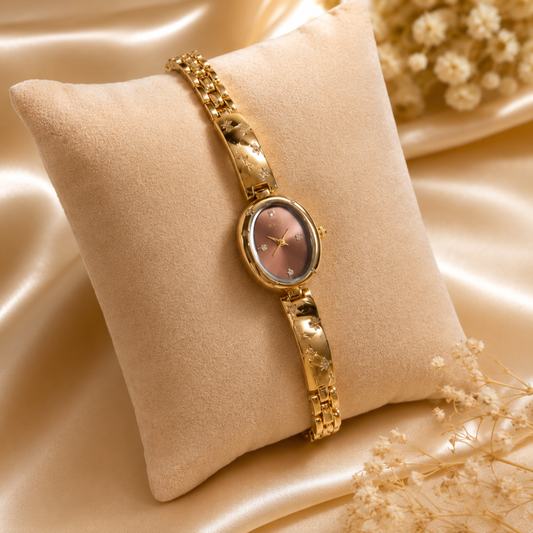Amethyst Bloom Bracelet Watch
