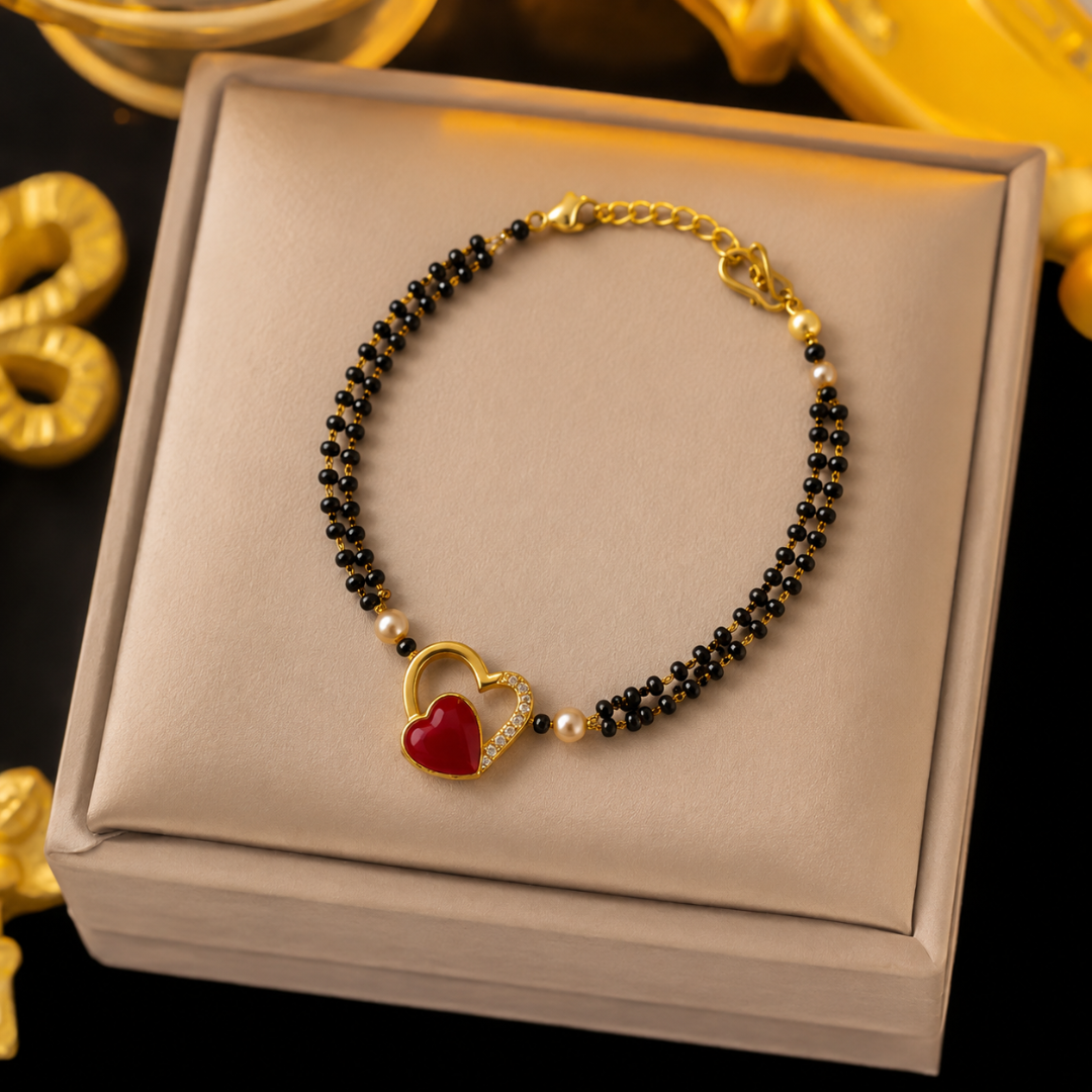 Scarlet Love Charm Bracelet