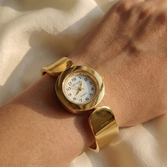 Elegant Touch Gold Bracelet Watch