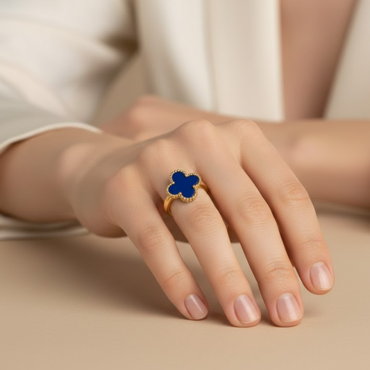 Blue Clover Anti Tarnish Ring