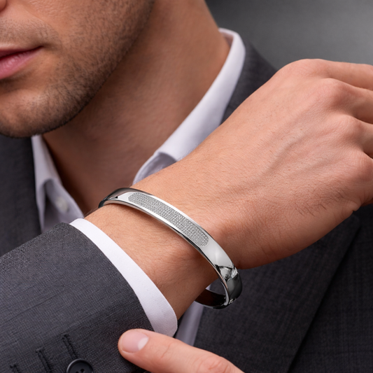 Men - Zenith Silver Panel Bracelet