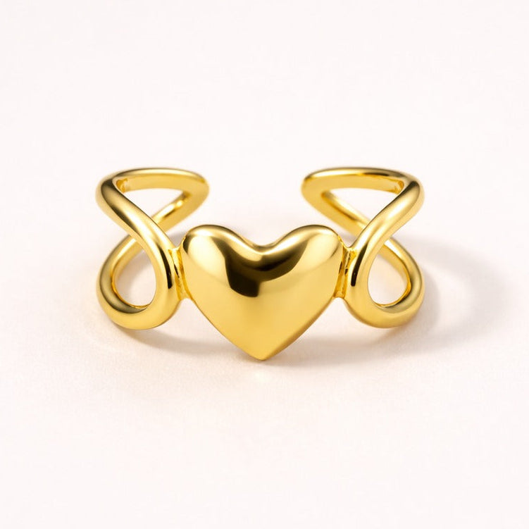 18k Gold Plated Sarang Heart Ring