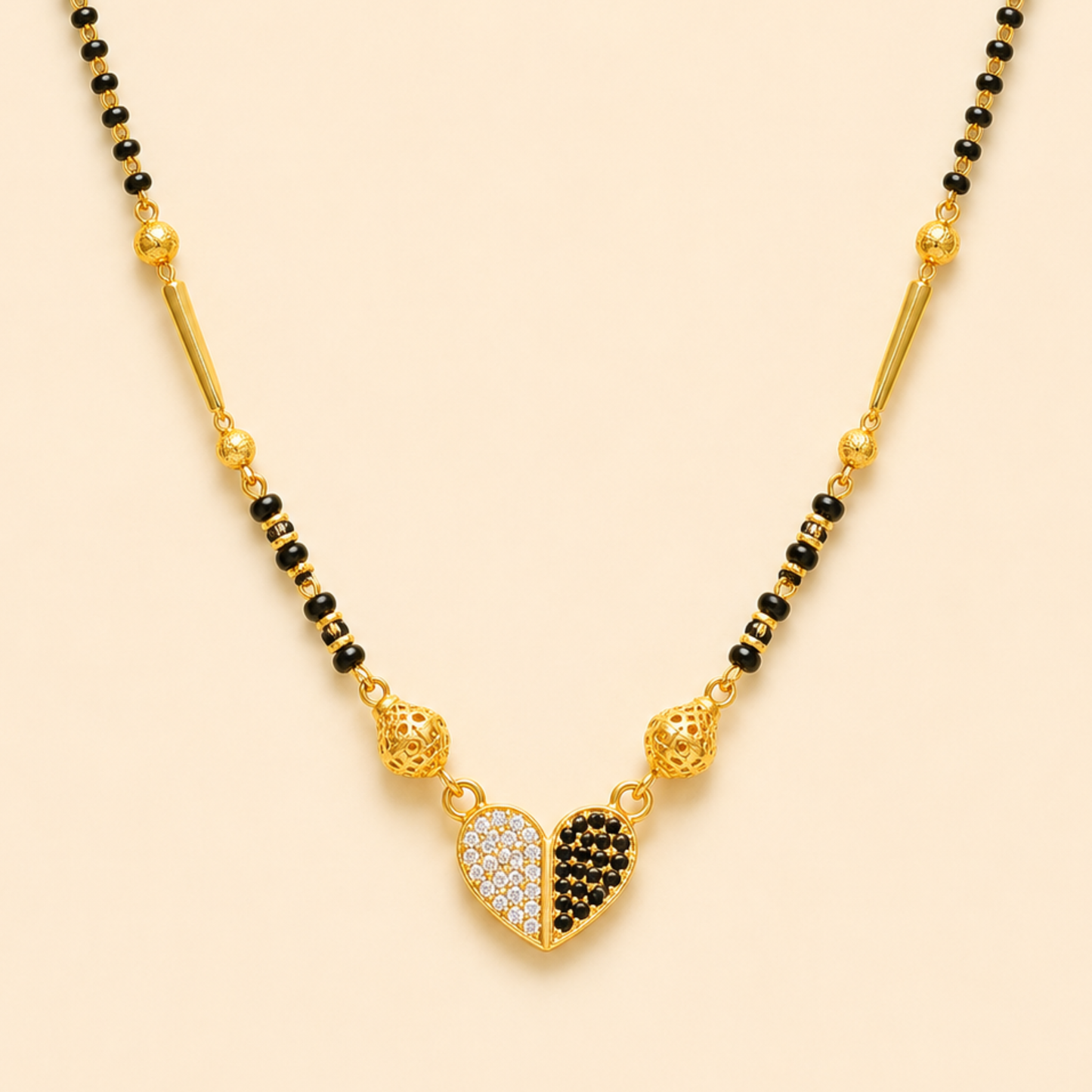 Dual Heart Sparkle Mangalsutra