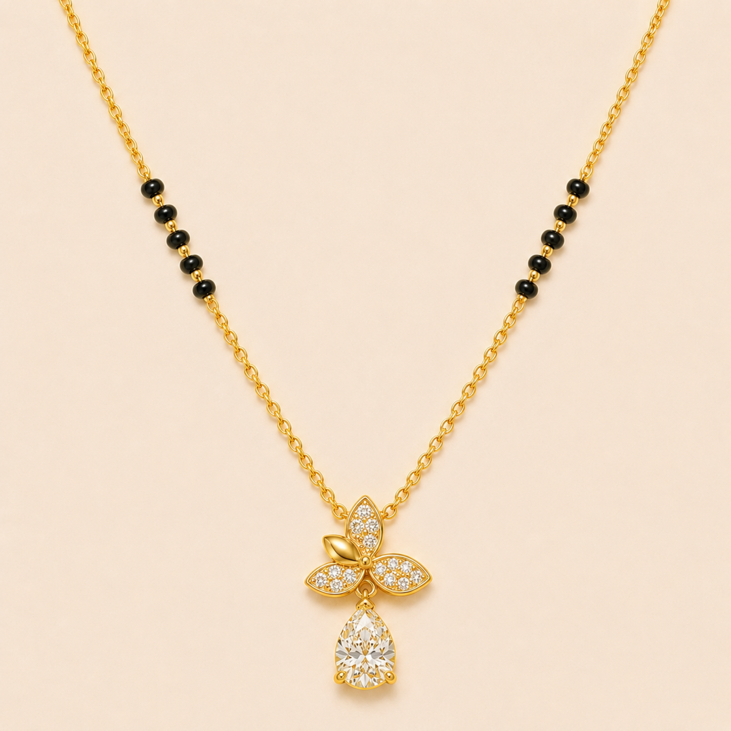 Elegant Flower Drop Mangalsutra
