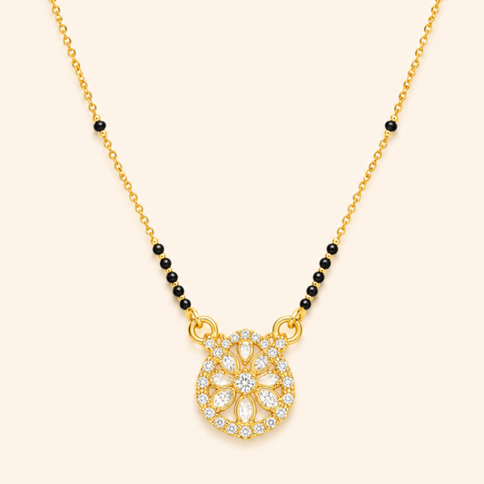 Golden Petal Glow Mangalsutra