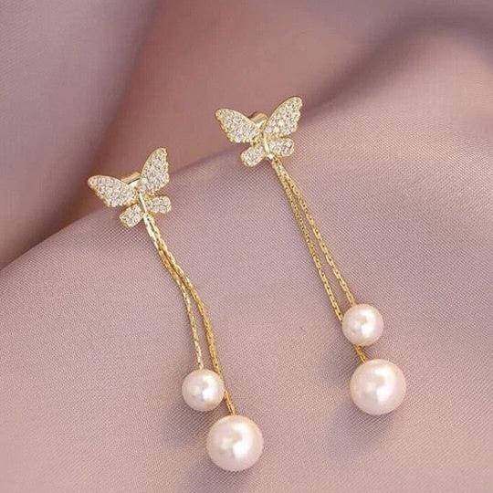 Butterfly Dangler Silver Earring