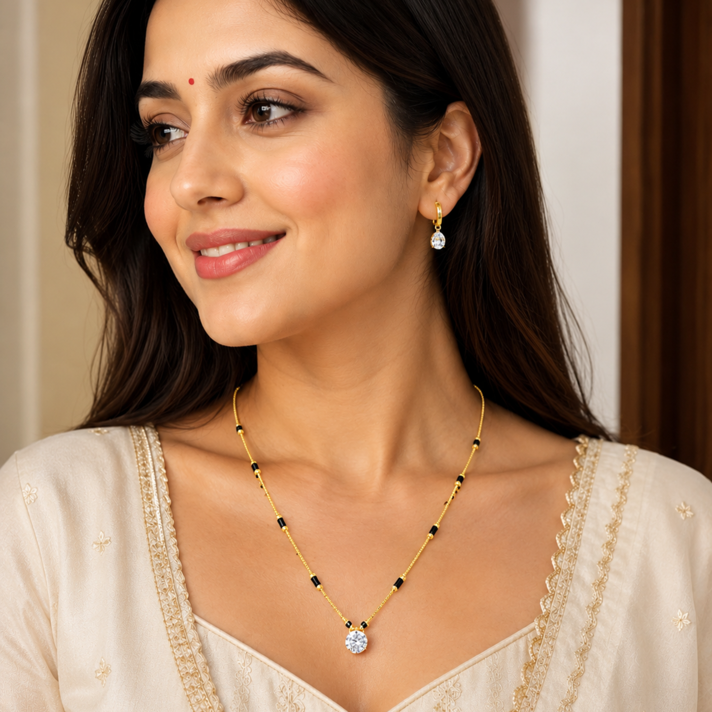 Celina Solitaire Mangalsutra