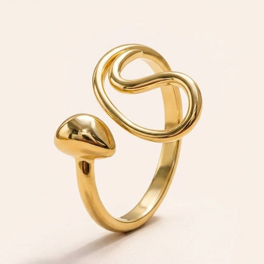 18K Gold Plated Aurelia Loop Ring