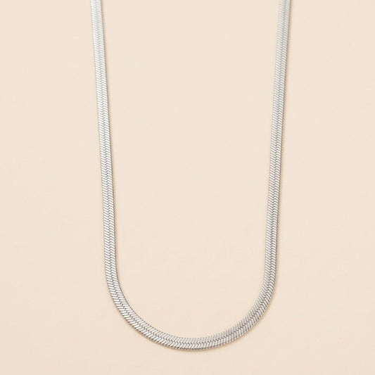 Men-18K Silver Plated Urban Sleek Snake Chain