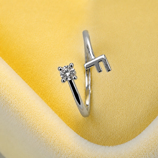 Premium F Monogram Adjustable Ring