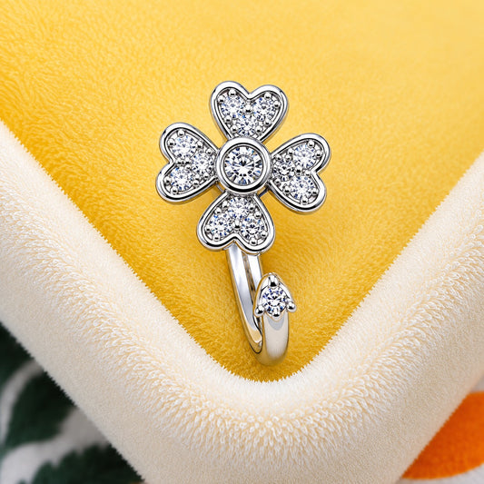 Dainty Blossom Sparkle Ring