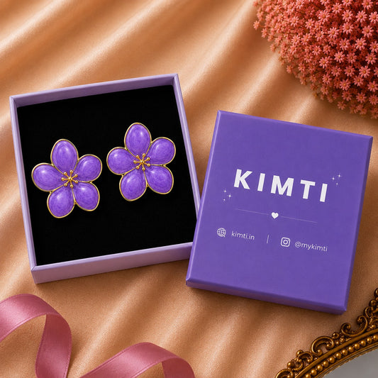 Camellia Flower Stud Earrings