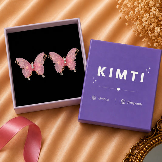Needle Butterfly Tassel Style Zircon Earrings