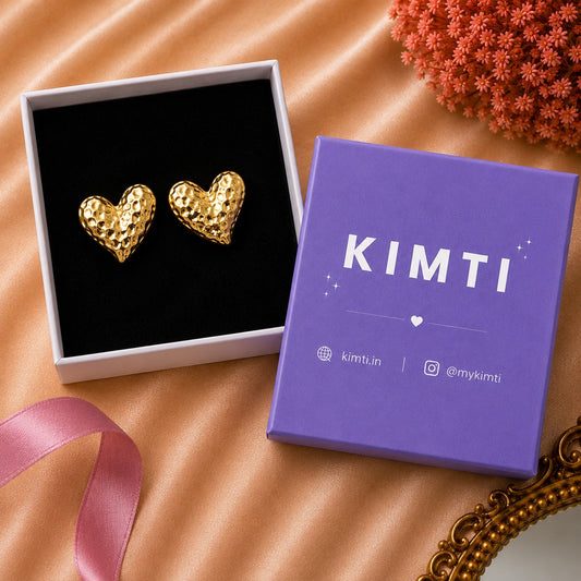 18K Gold Plated Amour Glow Heart Earrings