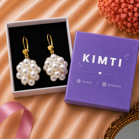 Pearl Blossom Charm Earrings