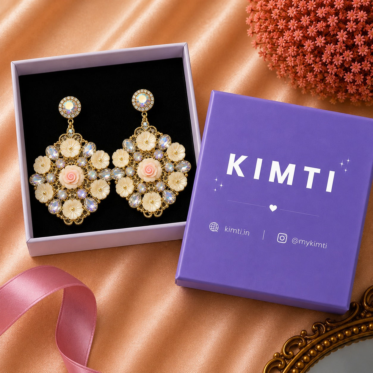Moonflower Drops Turkish Earring