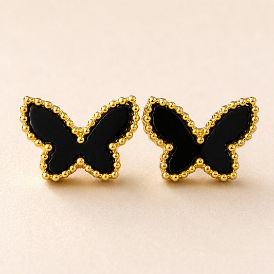 Dainty Gold Butterfly Studs