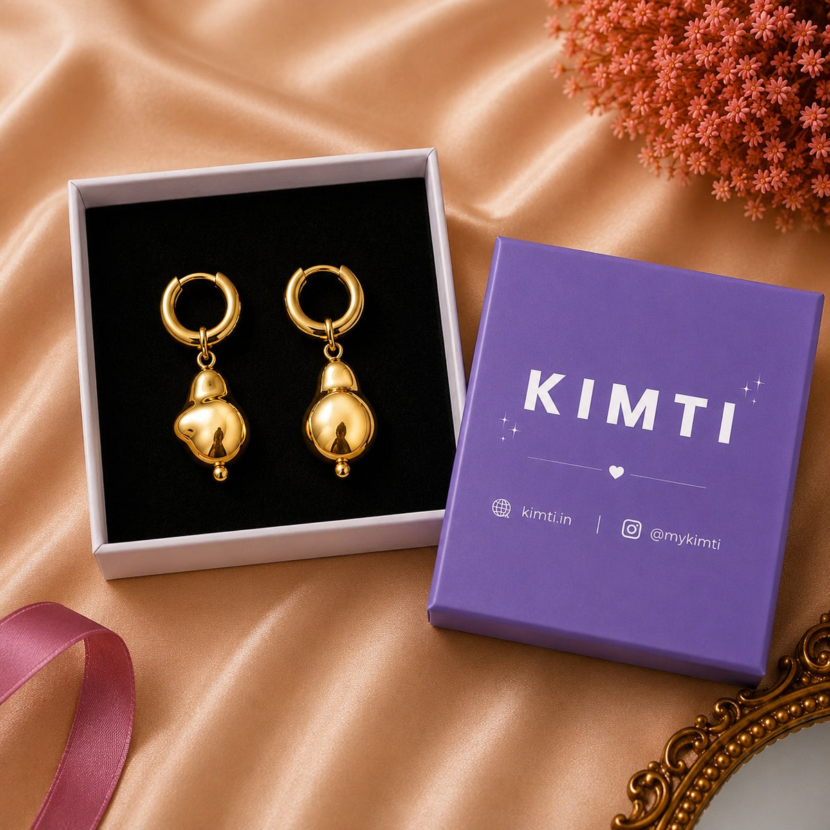 Modern Molten Drop Earrings
