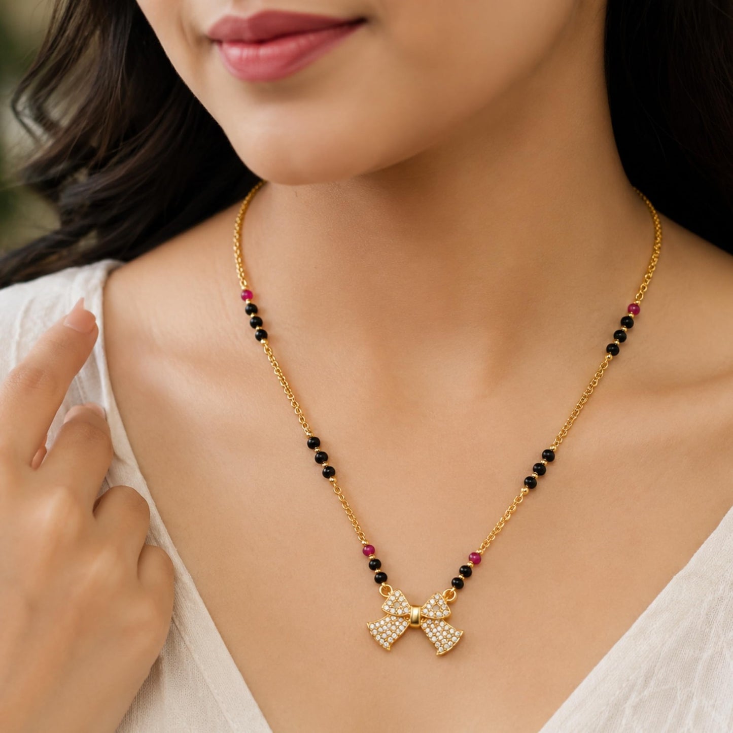 Twin Angel Mangalsutra