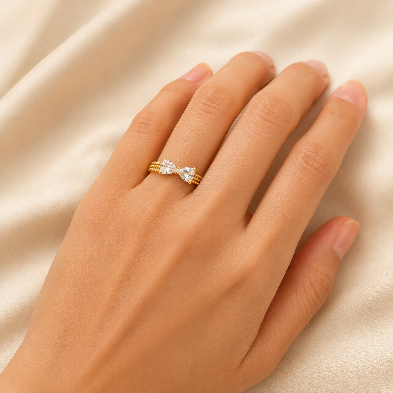 Charm Bow Adjustable Ring