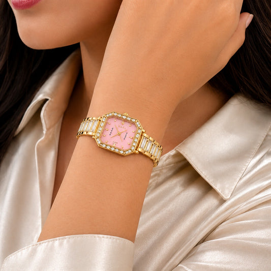 Blush Luxe Crystal Watch