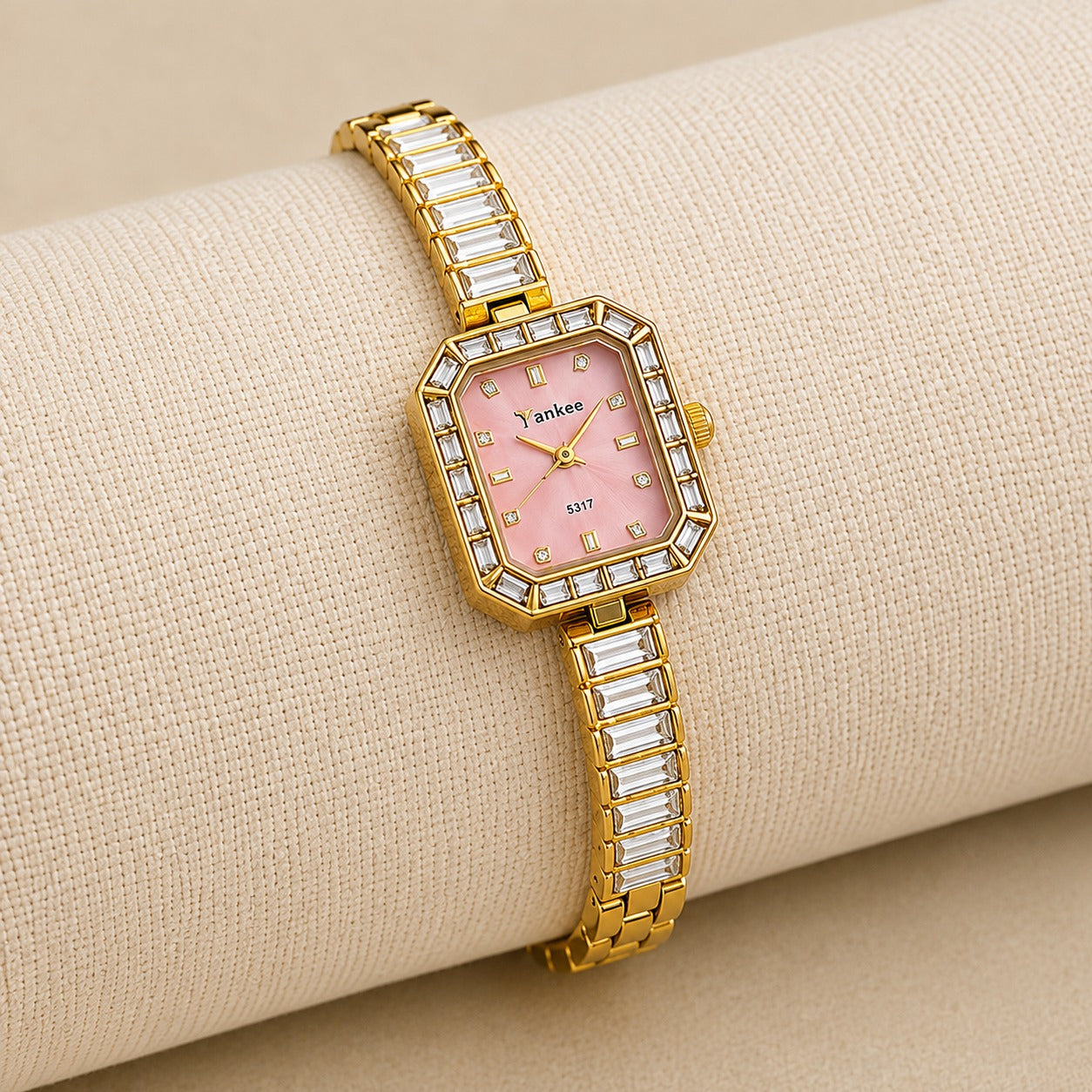 Blush Luxe Crystal Watch