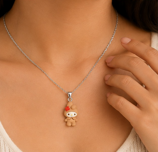 Cute Bunny Character Necklace for Women