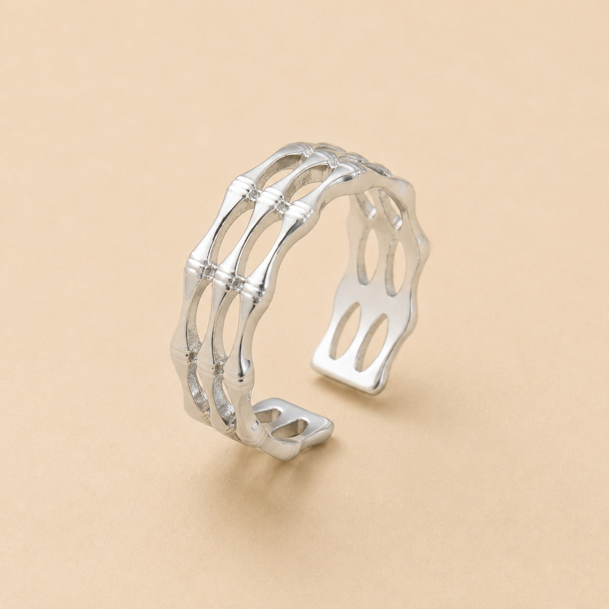 Silver Loop Adjustable Ring