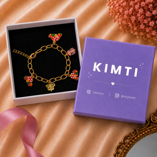 18k Gold Plated Floral Fantasy Bracelet