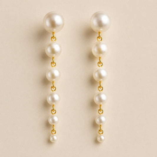 Vogue Vanity White Pearl Earring