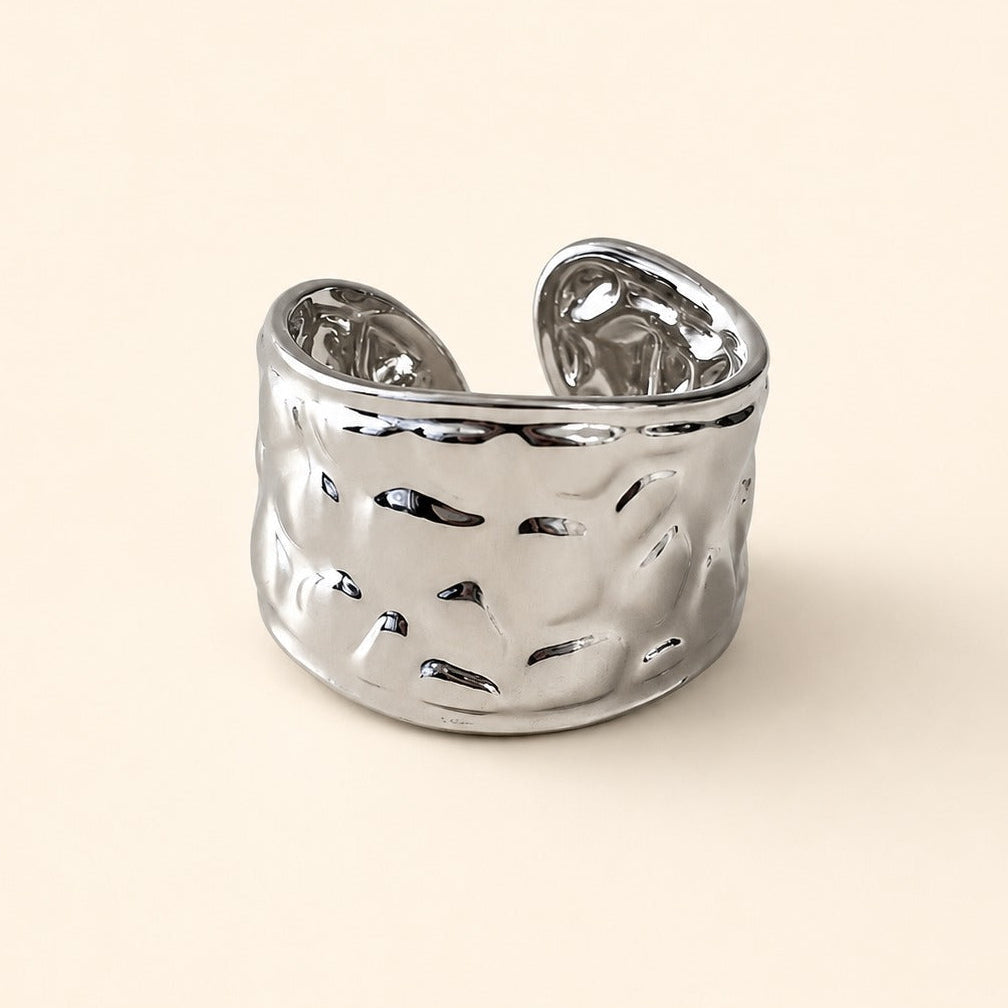 Silver Plated Ripple Ring