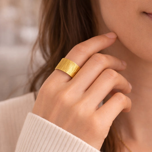 18k Gold Plated Aurora Band Ring