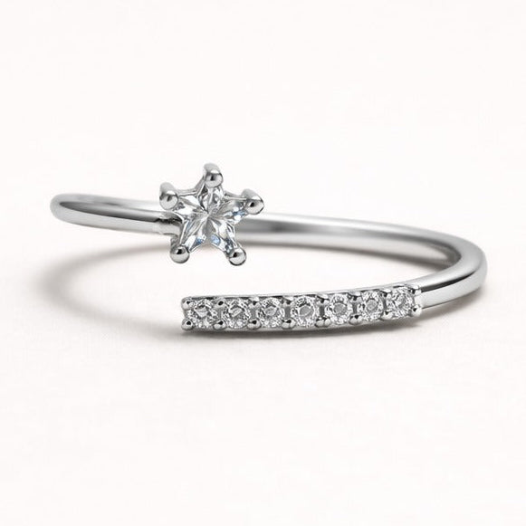 Starlight Crystal Open Ring